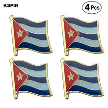 Cuba Flag Pin Lapel Pin Badge  Brooch Icons 4pcs 2024 - buy cheap