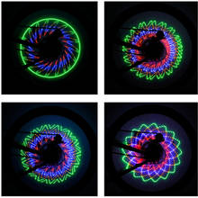 Велосипедные аксессуары, 32 шаблона светодиодный светильник РА для велосипеда, цветные велосипедные спицы, колеса, шины, сигнальная фара для велосипеда, безопасность, внешний аккумулятор для горного велосипеда 2024 - купить недорого