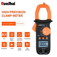 RuoShui606B medidor de abrazadera Digital de mano de rango automático alicates de medición de corriente de voltaje pinza amperimetrica digital 2024 - compra barato