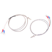 Sonda termopar de acero inoxidable tipo K, longitud de Cable de 0,5 m/ 1m, Sensor de temperatura de 0 ~ 400C 2024 - compra barato