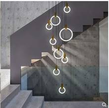 Nordic creative LED sofa staircase minimalist restaurant bar creative bedside bedroom chandelier 2024 - buy cheap
