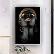 Preto africano nu mulher pintura a óleo sobre tela cartazes e impressões escandinavo arte da parede imagem para sala de estar decoração casa 2024 - compre barato