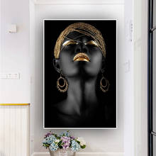 Black African Nude Woman Oil Painting on Canvas Posters and Prints Scandinavian Wall Art Picture for living room Home Decor 2024 - buy cheap