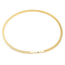 1 Pcs Men Cuban Long Chain Necklace Fashion Punk Hip Hop Jewelry Gold Color Long Link Chain For Women Trendy Necklace 50 cm 2024 - buy cheap