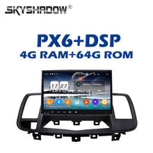720P PX6 DSP IPS Android 11.0 4GB + 64GB Car DVD Player GPS Google  RDS Auto Radio wifi Bluetooth 5.0 For Nissan TENNA 2008-2013 2024 - buy cheap