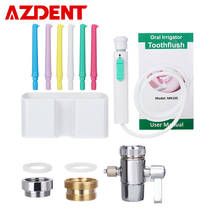 AZDENT 6 Tips Faucet Dental Flosser Switch Oral Water Irrigator Implement Irrigation Single Multi jet Floss Family Tooth Cleaner 2024 - buy cheap