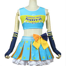 New Japanese Anime Love Live Hoshizora Rin Cosplay Costume Lolita Cheerleading Uniforms COS Costumes 2024 - buy cheap
