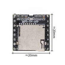 Мини модуль MP3-плеера, TF карта, U-диск, мини mp3-плеер, аудио-голосовой модуль, плата DF Play, оптовая продажа 2024 - купить недорого