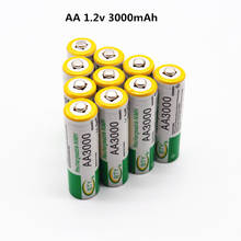 Daweikala AA 3000 1,2 V качественная перезаряжаемая батарея AA 3000mAh Ni-MH 1,2 V перезаряжаемая батарея 2A 3000 +бесплатная доставка 2024 - купить недорого