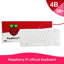 Teclado oficial de raspberry pi 4b, com suporte para raspberry pi 4b/raspberry pi 3b/raspberry pi 3b plus 2024 - compre barato