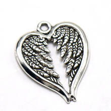 10pcs Fashion Angel Wing Heart Pendants Necklace Aesthetic Jewelry Making Supplies,Charms Jewelry Making Gifts For Women Finding 2024 - buy cheap