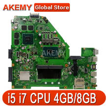 Akemy X550VX Laptop motherboard for ASUS X550VX X550V original mainboard GTX950M GPU I7-6700HQ i5-6300HQ 4GB/8GB 2024 - buy cheap