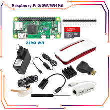Raspberry Pi Zero /Zero W/Zero WH Kit + чехол из АБС-пластика + камера + RJ45 + адаптер питания + SD-карта для Raspberry Pi zero w 2024 - купить недорого