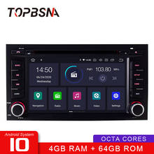 TOPBSNA Octa cores 4G+64G Android 10 Car DVD Player For Seat Leon 2014 2015 2016 2017 WIFI GPS Navi Stereo 2 Din Car Radio Video 2024 - buy cheap