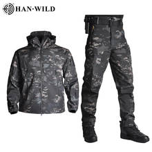 Tactical Jacket Soft Shell Hunting Jackets Army Waterproof Camo Uniforme Militar Clothes Suit Men Clothing Military Coats+Pants 2024 - buy cheap