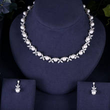 Conjunto de joias femininas de cristal zircônia, conjunto de 2 peças de joias estilo coração, luxuoso, dubai, importação, zircônia cúbica 2024 - compre barato