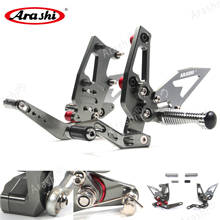 Arashi Rider Rearset Adjustable Footrests For Speed Triple 1050 2011-2015 Foot Pegs Footrest Rest 2012 2013 CNC Aluminum 2024 - buy cheap