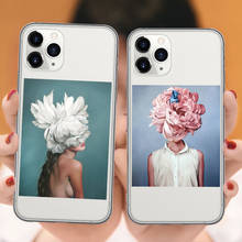 Женский чехол для телефона с художественным рисунком для iPhone 12 Pro Max 11Pro Max SE X XR XS Max 7 8 Plus модный трендовый силиконовый чехол из ТПУ 2024 - купить недорого