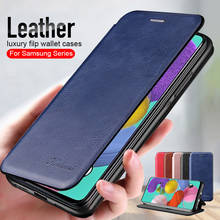 leather flip magnetic case For samsung a51 a71 a12 a02s a32 a02 a31 a41 a50 a52 a22 a72 a20s a30s a21s wallet stand phone cover 2024 - купить недорого