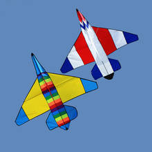 New avião kite/fighter com alça e linha, avião completo para crianças 2024 - compre barato