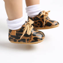 Primavera outono sapatos de bebê couro do plutônio leopardo impressão recém-nascidos meninas menino sapatos casuais sola macia infantil não deslizamento primeiros caminhantes 0-1year 2024 - compre barato