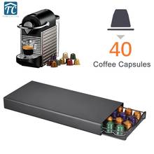 40 Pods Coffee Capsule Organizer Storage Stand Practical Coffee Drawers Capsules Holder Coffee Capsule Shelves 2024 - buy cheap