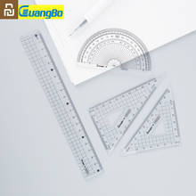 Youpin Guangbo 4Pcs/Set Ruler Plastic Drawing Measurement Geometry Triangle Ruler Straightedge Protractor For School Supplies 2024 - buy cheap