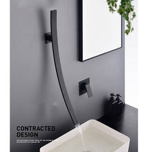 Senlesen Bathroon Basin Faucet Black Mixer Tap Deck Mounted Vessel Sink Countertop Faucet Hot and Cold Water 2024 - buy cheap