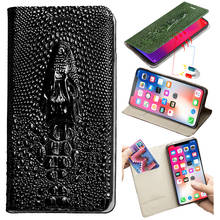 Leather Flip Phone Case For Samsung A51 A71 A10 A20 A30 A40 A50 A50S A60 A70 A5 A7 A8 Plus J3 J5 J6 J7 Dragon Head Wallet Bag 2024 - buy cheap