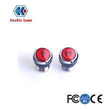Botones de inicio de reproductor para máquinas de juegos Arcade, pulsador de Arcade iluminado con LED cromado de 5V, 1P/2P, Rojo 2024 - compra barato