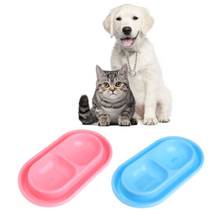 Cuencos dobles de plástico para Alimentación de Mascotas, alimentador de agua para perros, gatos y cachorros, antihormigas 2024 - compra barato