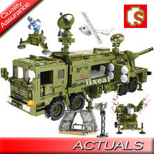 WW2 Military Lundun Anti-missile System Car Building Block City Police Amry Bricks Toys for Children SEMBO 2024 - buy cheap