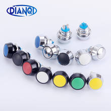 12mm waterproof Momentary colors Alumina black 1NO domed micro switch push button switch pin feet/screw terminal reset on-off 2024 - buy cheap