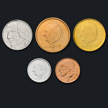 Conjunto completo de 5 monedas de Bélgica, regalo coleccionable europeo, auténtico y Original, UNC 2024 - compra barato