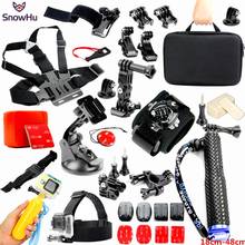 Snowhu for GoPro Accessories set head belt chest strap for Gopro Hero 10 9 8 7 6 For Yi 4K Eken h9 h9r action camera GS25 2024 - buy cheap