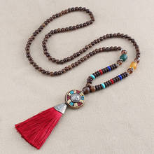 Retro Vintage Jewelry Nepal Style Pendants & Necklaces Women Black Tassel Necklace Jewelry 2024 - buy cheap