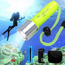 D2 Новый мини T6 Водонепроницаемый Diver светодиодная вспышка светильник/фонарь светильник s Портативный подводная светодиодная вспышка для подводного погружения и светильник EDC вспышки светильник оборудование светильник 2024 - купить недорого