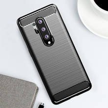 Чехол для OnePlus 8 Pro, мягкий Ультратонкий чехол из ТПУ, матовый чехол из углеродного волокна для OnePlus8 1 + 8 OnePlus 8 Pro, чехол для телефона 2024 - купить недорого