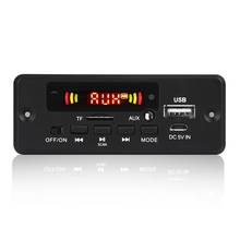 2X3W усилитель MP3 декодер доска 12V Bluetooth 5,0 30 Вт автомобильный FM радио модуль Поддержка TF USB AUX 2024 - купить недорого