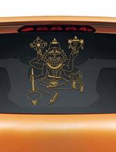 50*62cm Narasimha Deva Murals Car Rear Glass Sticker Yoga theme Wall Stickers For Home Decor Wall Tattoo Removable Vinyl L1166 2024 - buy cheap