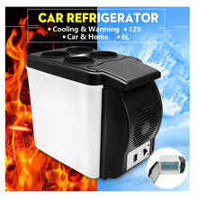Mini nevera portátil para coche, refrigerador eléctrico de 6L, caja fresca para el hogar y la Oficina 2024 - compra barato