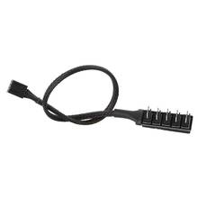 39.5cm 1 To 5 4-Pin Molex TX4 PWM CPU Cooling Fan Splitter Adapter Power Cable Black C26 2024 - buy cheap