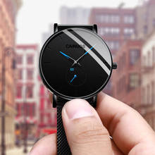 Men Quartz Watch Men's Minimalist Watches Sports Fashion Waterproof Ultra Thin Watch Men Simple Stainless Steel Mesh Belt Watch 2024 - buy cheap