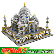 9914 World Famous Architecture India Taj Mahal Palace 3D Model Diamond Mini DIY Building Blocks Toy for Children 2024 - buy cheap