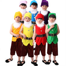 Seven Dwarfs Costume For Children Christmas Costumes For Kids Halloween Carnival Cosplay Clothing Christmas Performance 2024 - buy cheap