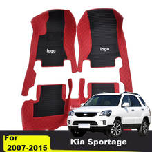 Car Floor Mats For KIA Sportage 2007 2008 2009 2010 2011 2012 2013 2014 2015 Car Interior Accessories Waterproof Leather Rugs 2024 - buy cheap