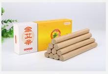 10 pçs smokeless moxa rolo rolls vara tradicional chinesa acupuntura massagem moxibustion rolo mugwort artemisia caixa 2024 - compre barato