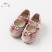 DB11606 Dave Bella/весенне-осенняя Корейская бархатная обувь для маленьких девочек; Брендовая детская обувь 2024 - купить недорого