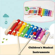 Juguetes musicales para niños, instrumento de madera para tocar a mano con Piano, desarrollo de interés para niños, novedad 2024 - compra barato