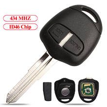 jingyuqin 2/3 Buttons Car Remote Key Fob 434 MHZ ID46 Chip For Mitsubishi Lancer Outlander Shogun Pajero MIT11 Blade 2024 - buy cheap